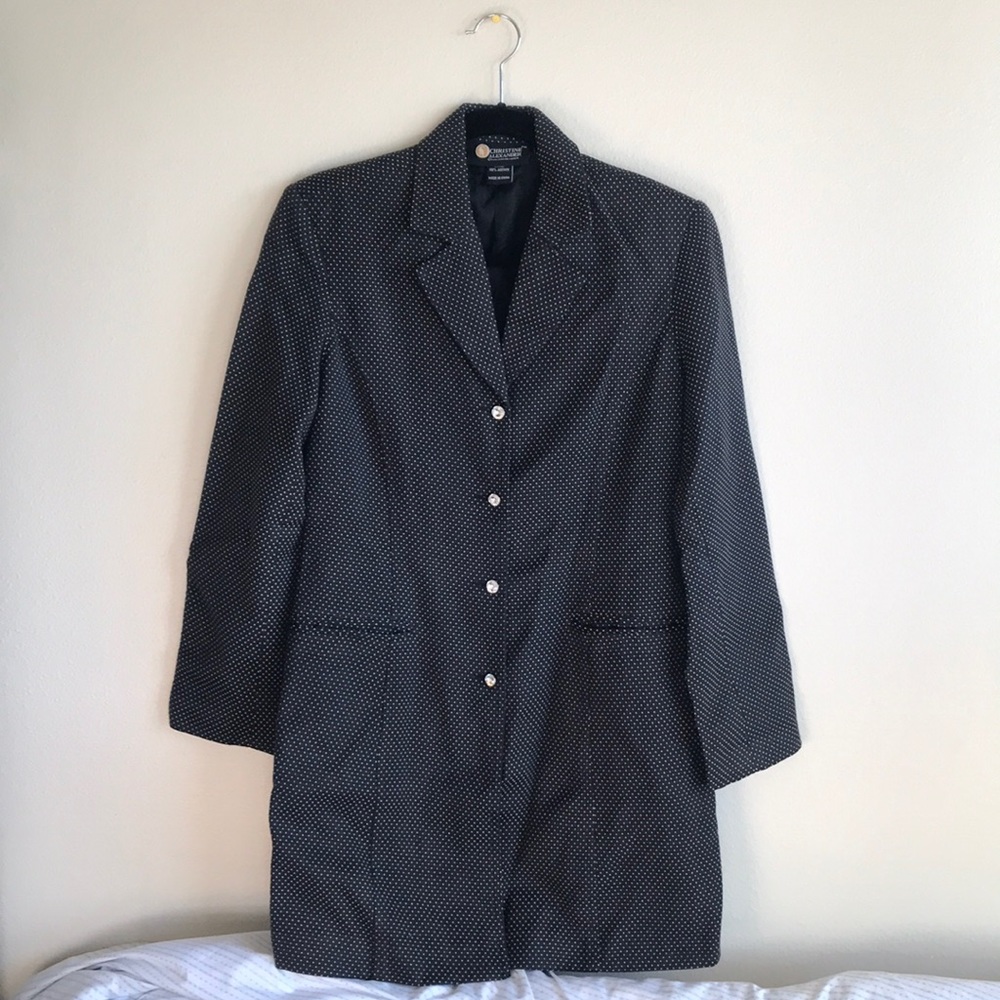 Long Blazer w/ pockets CHRISTINE ALEXANDER Size S